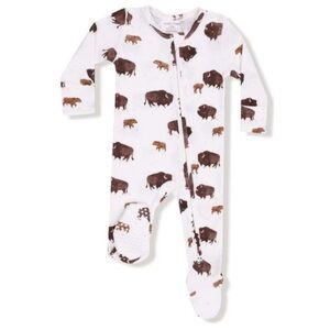 Angel Dear Bison Buffalo 2 way zipper footie